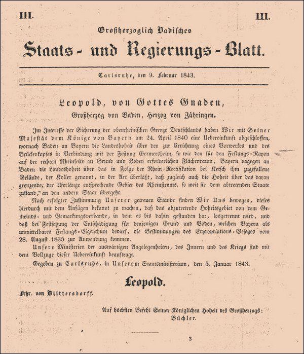 Vertrag aus dem Jahr 1840