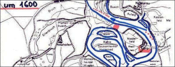Der Rhein bei Altrip um 1600