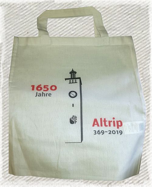 Stofftaschen mit dem Festjahres-Logo Stofftaschen mit dem Festjahres-Logo