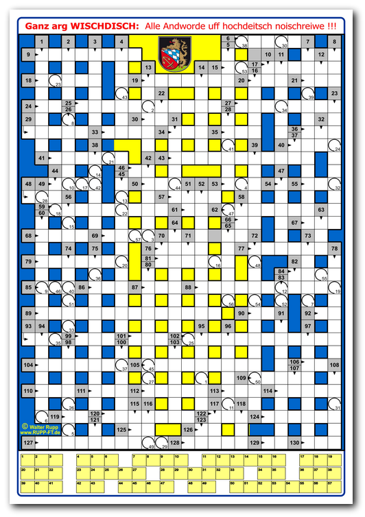 Altriper Kreuzworträtsel