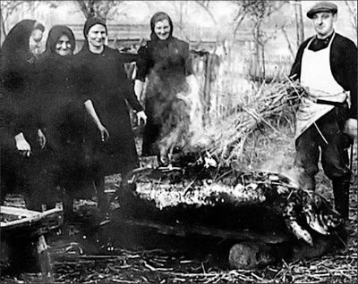 Ein sogenannter Brandmetzger bei der Arbeit.