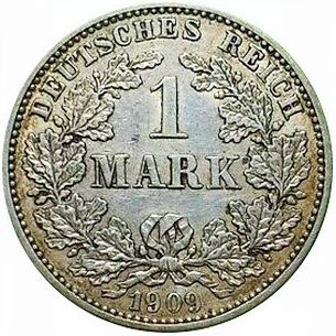 Wurde mit diesem 1-Mark-Stück aus dem Jahr 1909 das Wassergeld bezahlt? Wurde mit diesem 1-Mark-Stück aus dem Jahr 1909 das Wassergeld bezahlt?