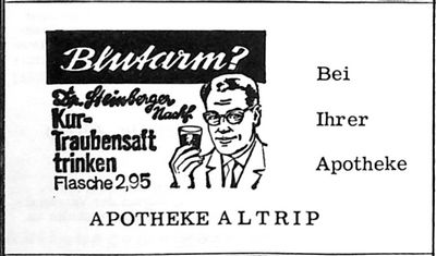APOTHEKE ALTRIP (Nachrichtenblatt der Gemeinde Altrip | Donnerstag, den 25. April 1963 | 4. Jahrgang - Nummer 17)