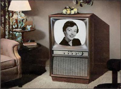 Wohnzimmer in den 1950er Jahren