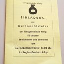 Senioren-Weihnachtsfeier | 05.12.2019