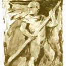 Schiffer oder Fährmann, Stein­relief 