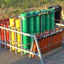 Der Aufbau des Abschlussfeuerwerk am Montag, 8. Juli 2019. 