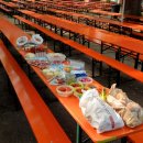 Frühstück im Park am Montag, 8. Juli 2019. 