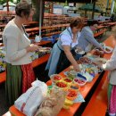 Frühstück im Park am Montag, 8. Juli 2019. 