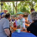 Frühstück im Park am Montag, 8. Juli 2019. 