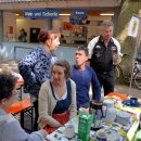 Frühstück im Park am Montag, 8. Juli 2019. 