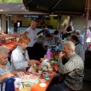 Frühstück im Park am Montag, 8. Juli 2019. 