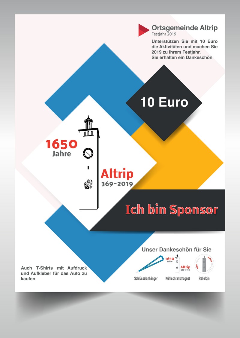 Altrip feiert 2019 und ich bin Sponsor